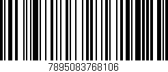 Código de barras (EAN, GTIN, SKU, ISBN): '7895083768106'