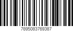 Código de barras (EAN, GTIN, SKU, ISBN): '7895083769387'