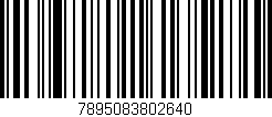 Código de barras (EAN, GTIN, SKU, ISBN): '7895083802640'