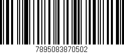 Código de barras (EAN, GTIN, SKU, ISBN): '7895083870502'