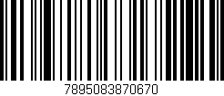 Código de barras (EAN, GTIN, SKU, ISBN): '7895083870670'