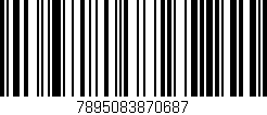 Código de barras (EAN, GTIN, SKU, ISBN): '7895083870687'