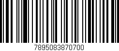 Código de barras (EAN, GTIN, SKU, ISBN): '7895083870700'