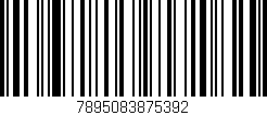 Código de barras (EAN, GTIN, SKU, ISBN): '7895083875392'