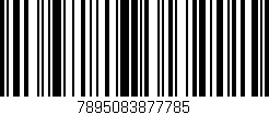 Código de barras (EAN, GTIN, SKU, ISBN): '7895083877785'