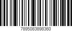 Código de barras (EAN, GTIN, SKU, ISBN): '7895083898360'