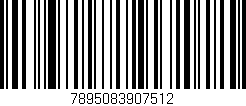 Código de barras (EAN, GTIN, SKU, ISBN): '7895083907512'