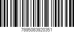 Código de barras (EAN, GTIN, SKU, ISBN): '7895083920351'