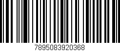 Código de barras (EAN, GTIN, SKU, ISBN): '7895083920368'