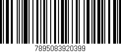Código de barras (EAN, GTIN, SKU, ISBN): '7895083920399'