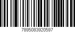 Código de barras (EAN, GTIN, SKU, ISBN): '7895083920597'