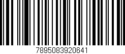 Código de barras (EAN, GTIN, SKU, ISBN): '7895083920641'