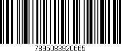 Código de barras (EAN, GTIN, SKU, ISBN): '7895083920665'