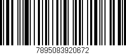 Código de barras (EAN, GTIN, SKU, ISBN): '7895083920672'