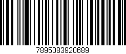 Código de barras (EAN, GTIN, SKU, ISBN): '7895083920689'