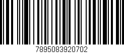 Código de barras (EAN, GTIN, SKU, ISBN): '7895083920702'