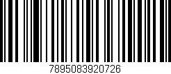 Código de barras (EAN, GTIN, SKU, ISBN): '7895083920726'