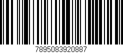 Código de barras (EAN, GTIN, SKU, ISBN): '7895083920887'