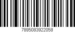 Código de barras (EAN, GTIN, SKU, ISBN): '7895083922058'
