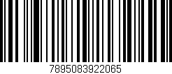 Código de barras (EAN, GTIN, SKU, ISBN): '7895083922065'