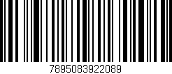 Código de barras (EAN, GTIN, SKU, ISBN): '7895083922089'