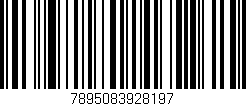 Código de barras (EAN, GTIN, SKU, ISBN): '7895083928197'