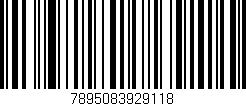 Código de barras (EAN, GTIN, SKU, ISBN): '7895083929118'