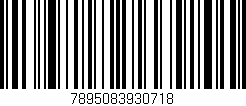 Código de barras (EAN, GTIN, SKU, ISBN): '7895083930718'