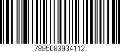 Código de barras (EAN, GTIN, SKU, ISBN): '7895083934112'