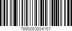 Código de barras (EAN, GTIN, SKU, ISBN): '7895083934167'