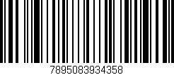 Código de barras (EAN, GTIN, SKU, ISBN): '7895083934358'