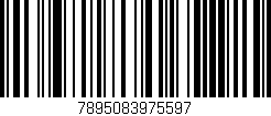 Código de barras (EAN, GTIN, SKU, ISBN): '7895083975597'