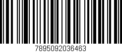 Código de barras (EAN, GTIN, SKU, ISBN): '7895092036463'