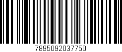 Código de barras (EAN, GTIN, SKU, ISBN): '7895092037750'