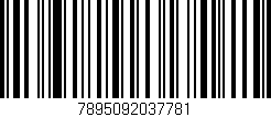 Código de barras (EAN, GTIN, SKU, ISBN): '7895092037781'