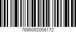 Código de barras (EAN, GTIN, SKU, ISBN): '7895092059172'