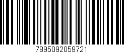 Código de barras (EAN, GTIN, SKU, ISBN): '7895092059721'