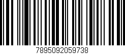 Código de barras (EAN, GTIN, SKU, ISBN): '7895092059738'