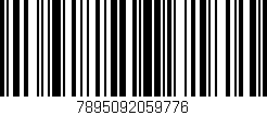 Código de barras (EAN, GTIN, SKU, ISBN): '7895092059776'