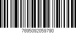 Código de barras (EAN, GTIN, SKU, ISBN): '7895092059790'