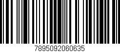 Código de barras (EAN, GTIN, SKU, ISBN): '7895092060635'