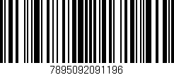 Código de barras (EAN, GTIN, SKU, ISBN): '7895092091196'