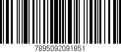 Código de barras (EAN, GTIN, SKU, ISBN): '7895092091851'