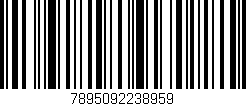 Código de barras (EAN, GTIN, SKU, ISBN): '7895092238959'