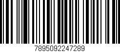 Código de barras (EAN, GTIN, SKU, ISBN): '7895092247289'