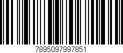 Código de barras (EAN, GTIN, SKU, ISBN): '7895097997851'