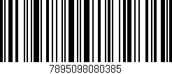 Código de barras (EAN, GTIN, SKU, ISBN): '7895098080385'