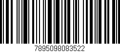 Código de barras (EAN, GTIN, SKU, ISBN): '7895098083522'