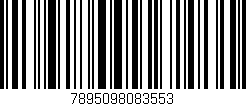 Código de barras (EAN, GTIN, SKU, ISBN): '7895098083553'