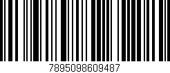 Código de barras (EAN, GTIN, SKU, ISBN): '7895098609487'